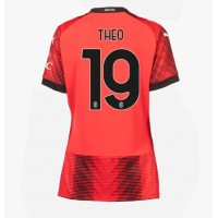 Dres AC Milan Theo Hernandez #19 Domaci za Žensko 2023-24 Kratak Rukav